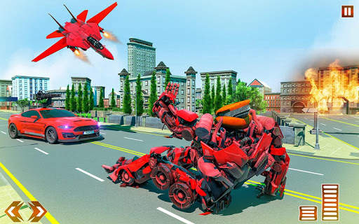 Air Jet Robot Car Transform Bike War screenshot 4