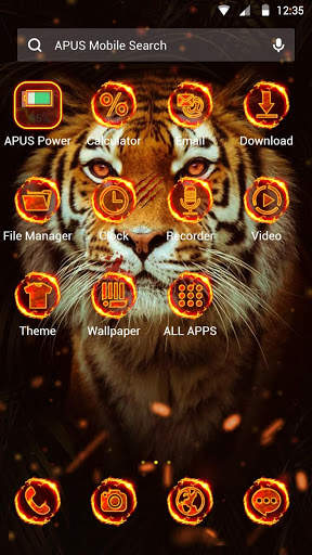 Tiger APUS Launcher theme screenshot 2
