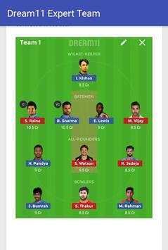 Dream11 Expert Team screenshot 3