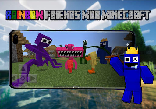 Rainbow Friends Minecraft Mod screenshot 1