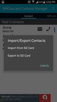 SIM Card and Contacts Manager screenshot 4
