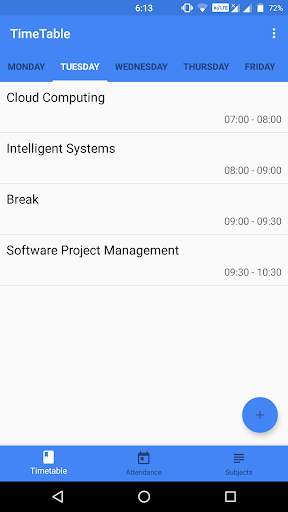TimeTable screenshot 2