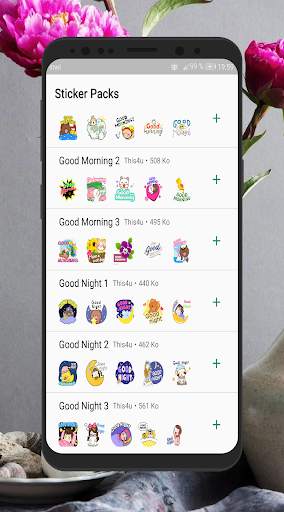 Good morning night Stickers screenshot 1