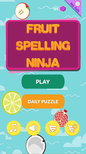 Fruit Spelling Ninja screenshot 1