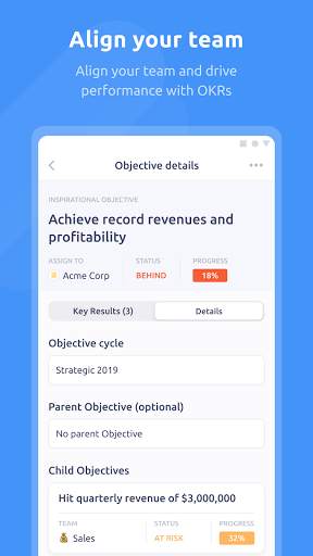 Plai - OKR app screenshot 3