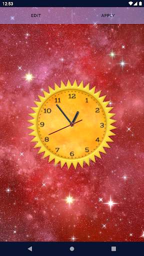 Space Clock Live Wallpaper screenshot 8