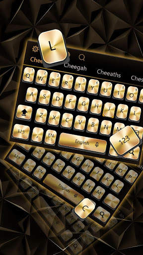 Luxury Golden Black Keyboard screenshot 3