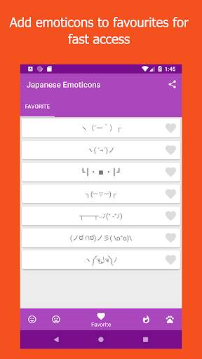 Kikko - Japanese Emoticons Kaomoji screenshot 1