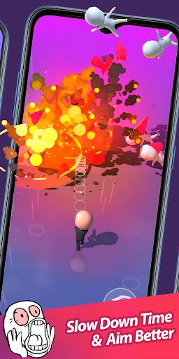 Slow Mo Hero : Free action time manipulation game screenshot 1
