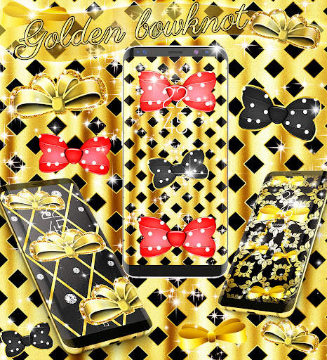 Golden bowknot live wallpaper screenshot 4