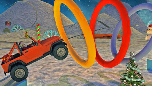 Extreme x-mas car stunt racing screenshot 6