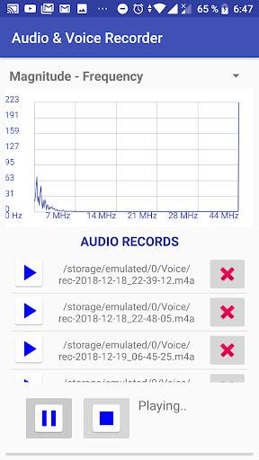 Audio,Sound and Voice Recorder Android App Free screenshot 3