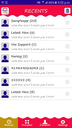 Supervoip screenshot 6