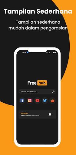 FreeHub - Browser Proxy VPN Anti Blokir Gratis screenshot 3