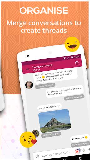 Disa - Message hub for SMS, Telegram, FB Messenger screenshot 2