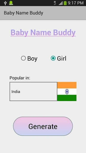Baby Name Buddy screenshot 1
