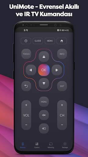 UniMote - Evrensel Akıllı ve IR TV Kumandası screenshot 1