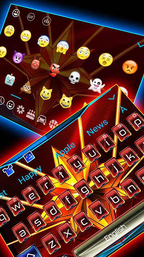 Nobel Marvel Warrior Hero Keyboard Theme screenshot 3