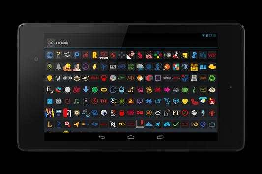 HD Dark Free - Icon Pack screenshot 10