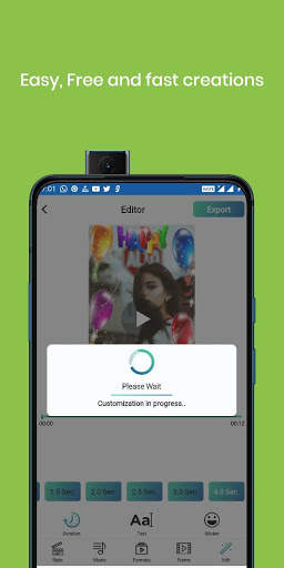 Free Happy Birthday Video Maker with Song and Name screenshot 7