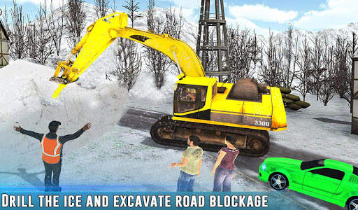 Snow Driving Rescue Plow Excavator Crane Operator screenshot 8