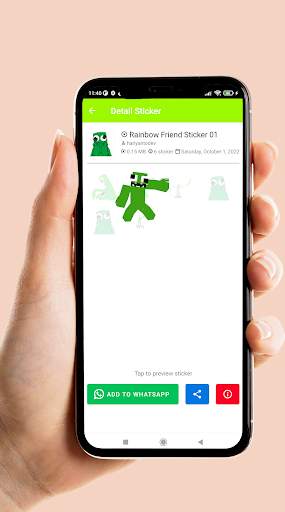 Rainbow Friend Sticker WA screenshot 4