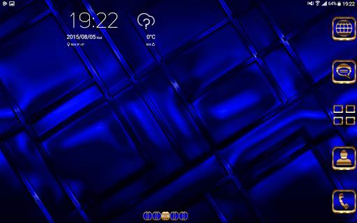 Abstract Blue Go Launcher theme screenshot 9