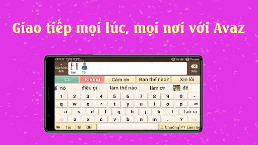 Ứng dụng Avaz Tiếng Việt cho giao tiếp. screenshot 2