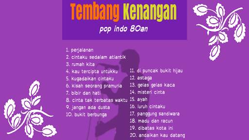 Lagu Lawas Indonesia 80an Offline screenshot 1