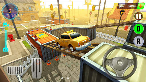 Real taxi driving game : Classic car parking arena screenshot 3