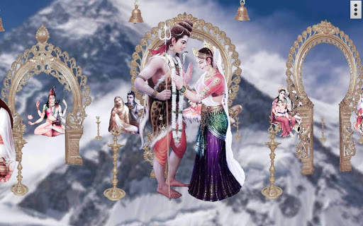 4D Shiv Parvati Live Wallpaper screenshot 8