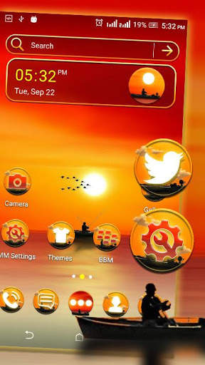 Sunset Launcher Theme screenshot 1
