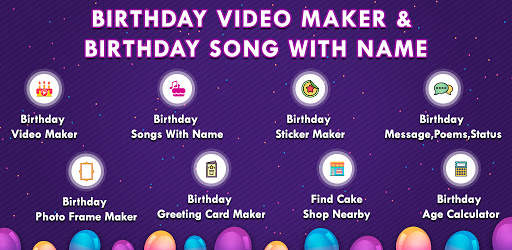 Birthday Video Maker App : Birthday Song With Name screenshot 1