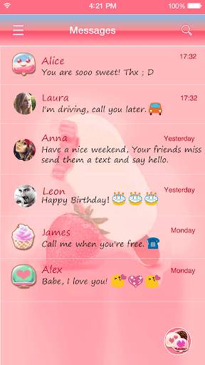 Ice cream Emoji Keyboard Theme screenshot 4