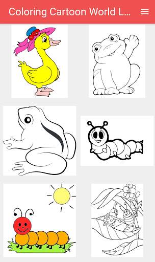 Coloring Cartoon World Larva screenshot 1