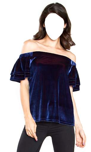 Women Crop Shoulder Photo Maker 11 تصوير الشاشة