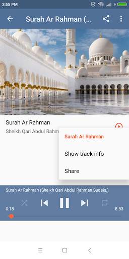 Surah Rahman Sudais MP3 screenshot 7