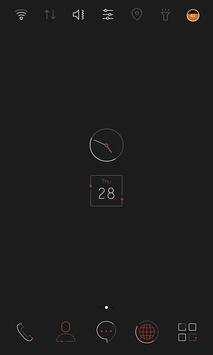 Black Simple Widgetpack theme screenshot 2
