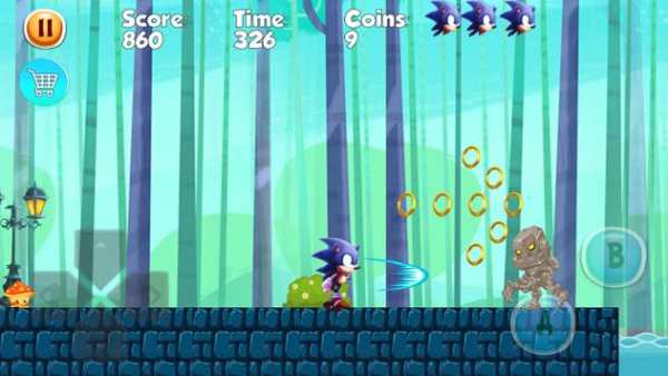 sonic jungle adventure dash screenshot 1