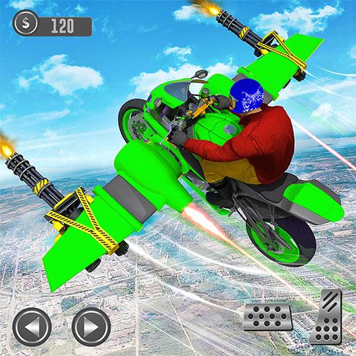 Flying Light Bike Shooting Simulator icon