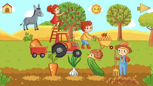 Funny Farm for toddlers. Kids puzzle with animals! screenshot 6