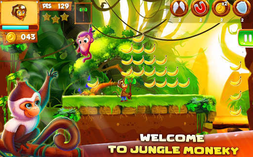 Jungle Monkey Run Adventure Game Forest Run screenshot 1