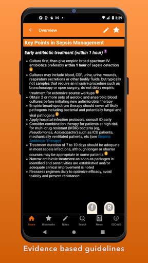 Sepsis Clinical Guide screenshot 2