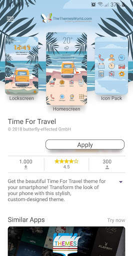 Time For Travel Theme screenshot 2