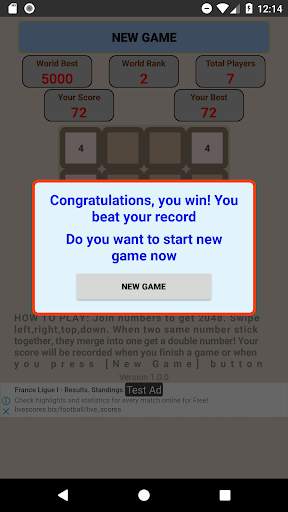 Game 2048 King screenshot 8