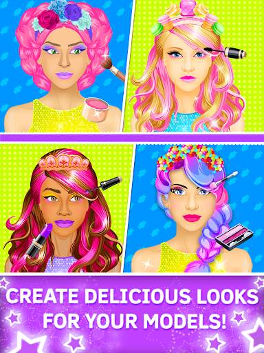 Candy Makeover Games for Girls. Hair and makeup screenshot 2