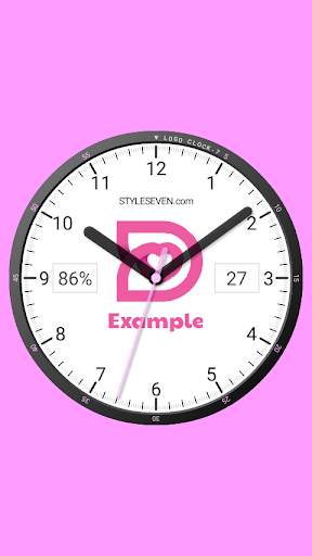 Logo Analog Clock Live Wallpaper-7 screenshot 3