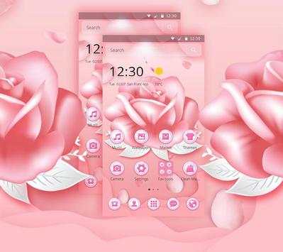Pink Rose Love Theme screenshot 3