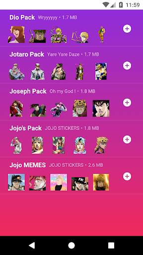 JOJO Stickers screenshot 1