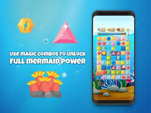 Mermaid World match-3 screenshot 3